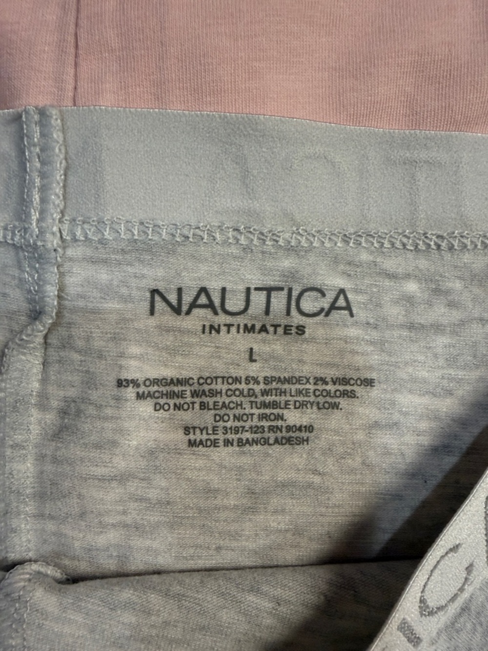 Nautica Women’s 4-Pack Hipster Shorts in Navy, Pink & Light Gray - Picture 2 of 3